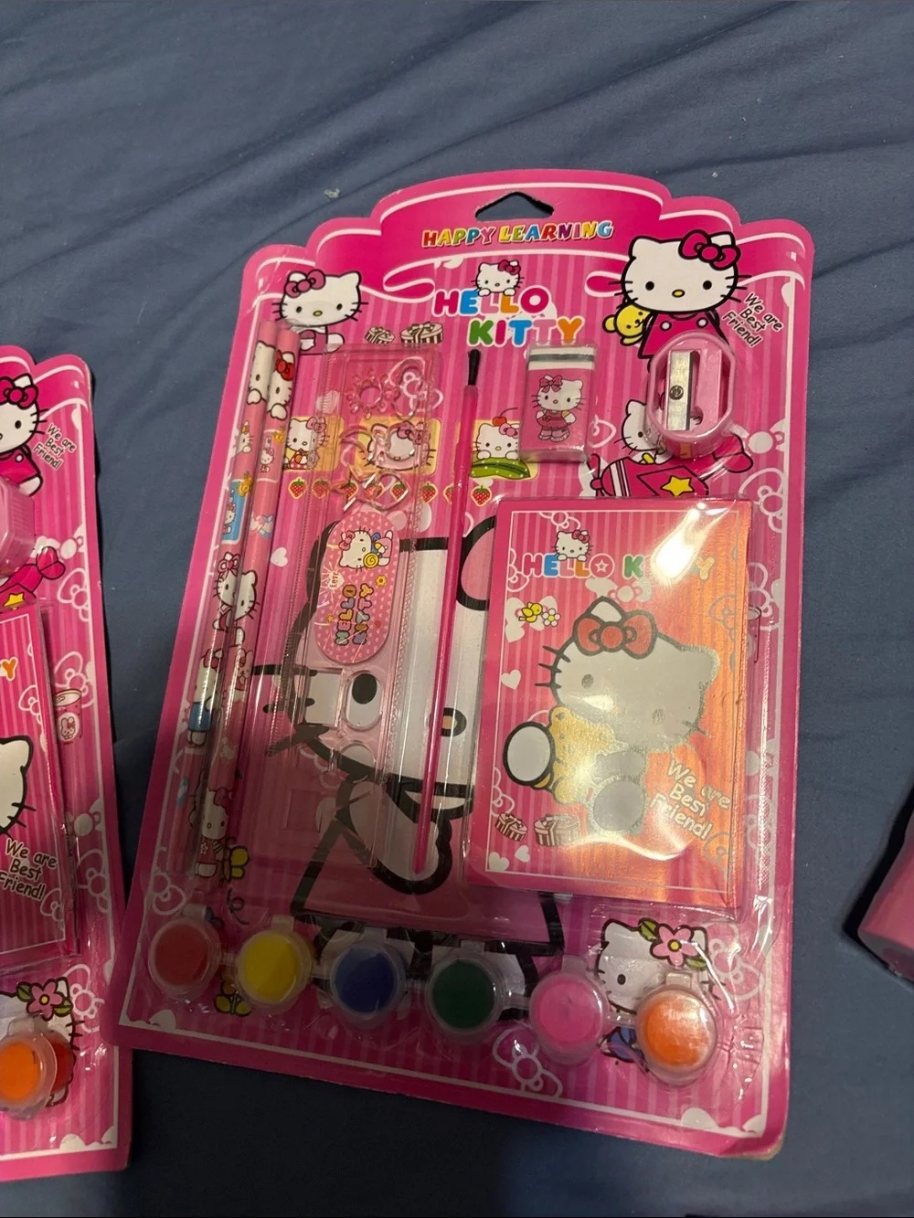 Hello Kitty Pink Kids Art & Hair Accessory Gift Set